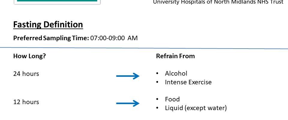 fasting-sample-requirements-uhnm-nhs-trust